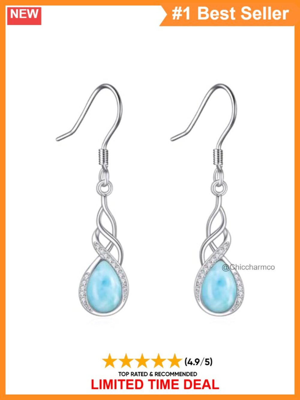 Sterling Silver Teardrop Dangle Earrings for Women 925 Drop Jewelry Gift